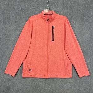 Greatness Wins Jacket Mens XL Red Full Zip Performance Stretch Athletic Pockets